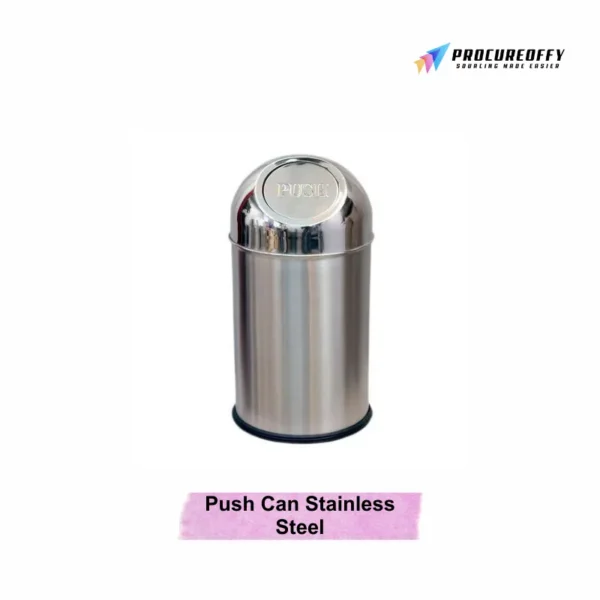Housekeeping Supplies Push Can Stainless Steel