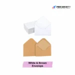Stationery Suppliers White & Brown Envelops